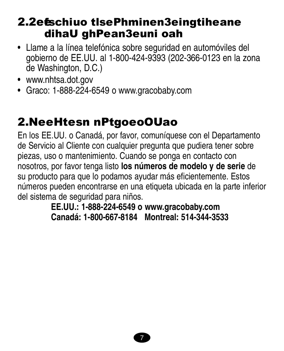 Graco LiteRiders manual Si necesita ayuda, Información sobre el retiro de productos del mercado 