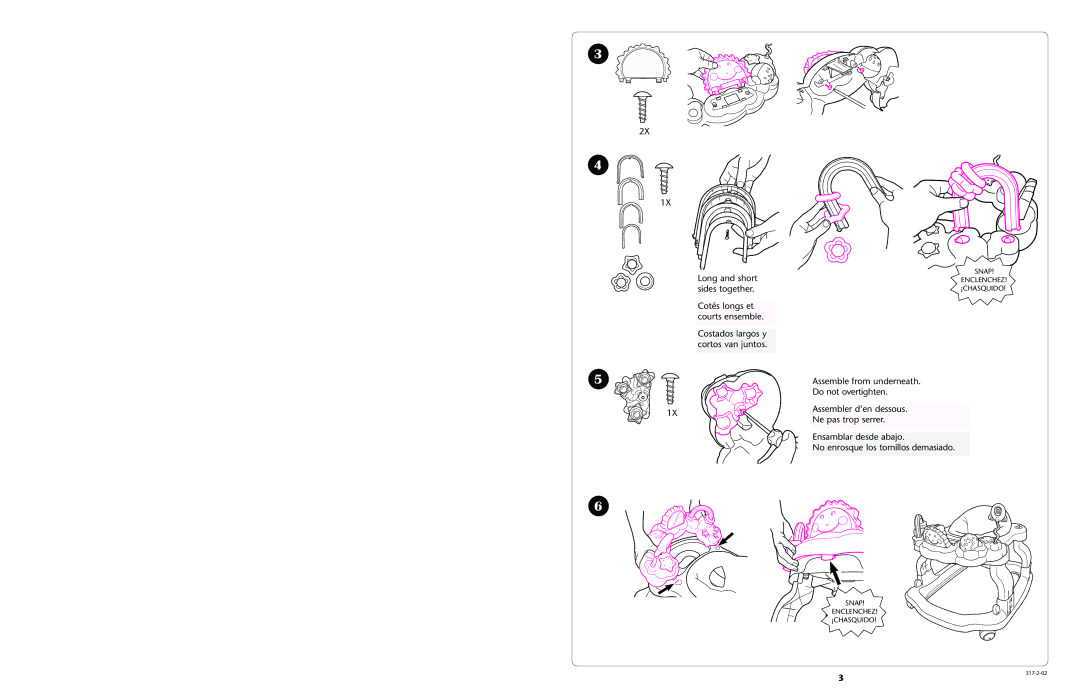 Graco little tikes manual Snap Enclenchez ¡CHASQUIDO 