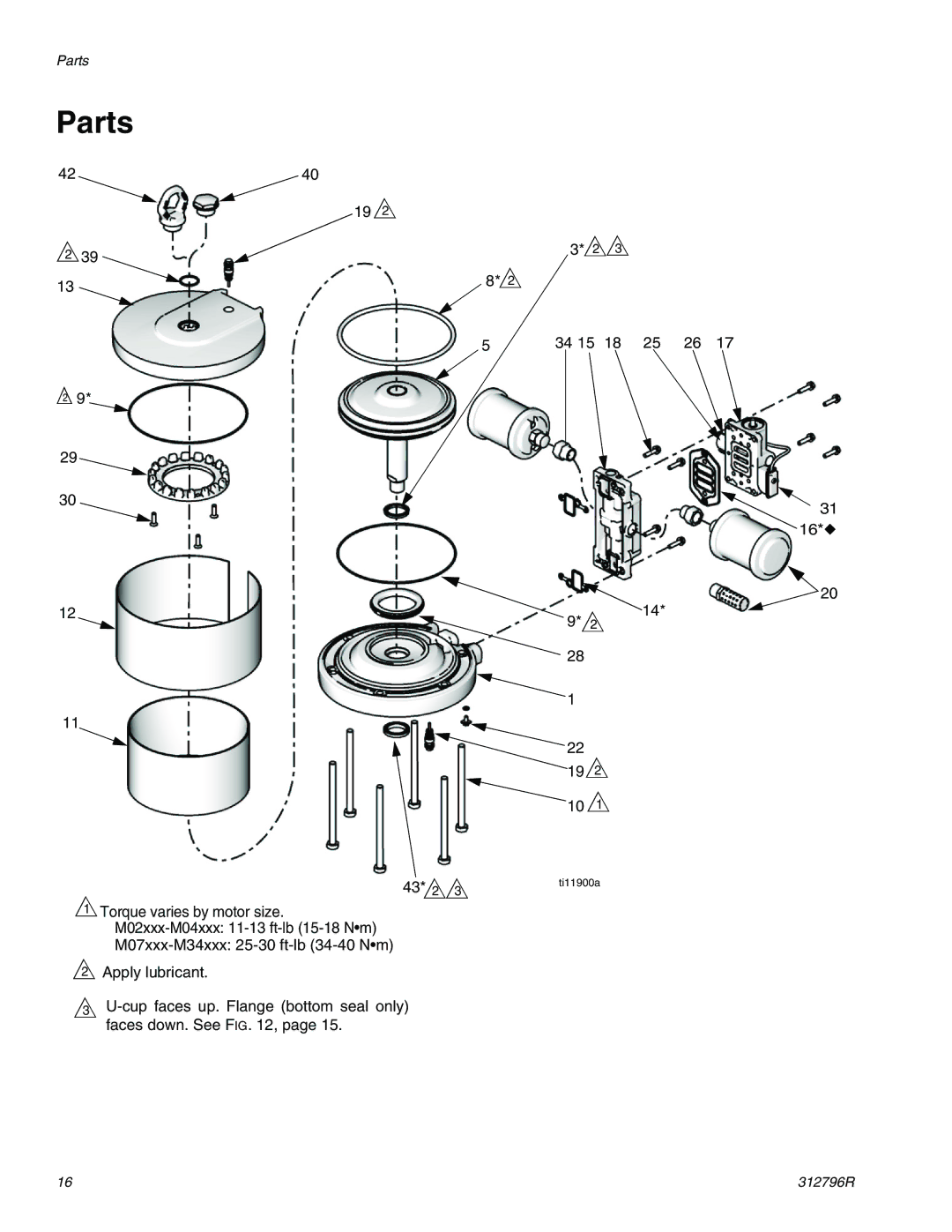 Graco M12xxx, M34xxx, M18xxx, M04xxx, M02xxx, M07xxx important safety instructions Parts 