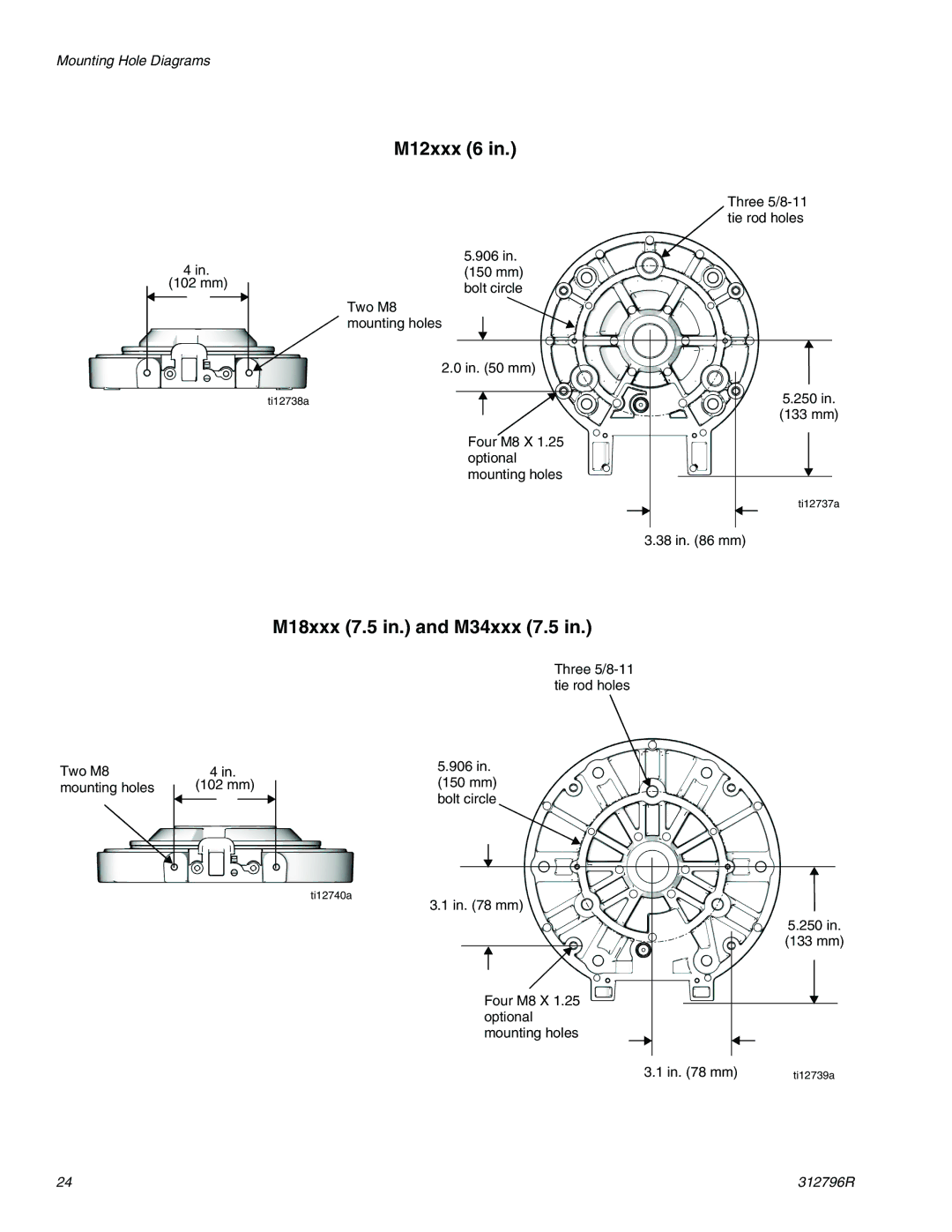 Graco M04xxx, M02xxx, M07xxx important safety instructions M12xxx 6, M18xxx 7.5 in. and M34xxx 7.5 