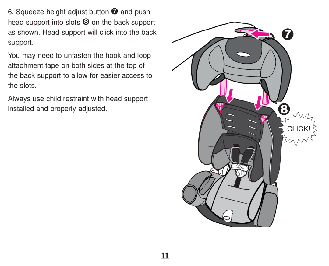 Graco PD101777B owner manual Click 