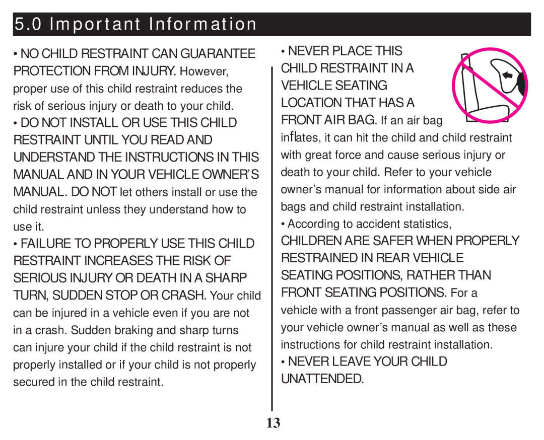 Graco PD101777B owner manual Important Information 