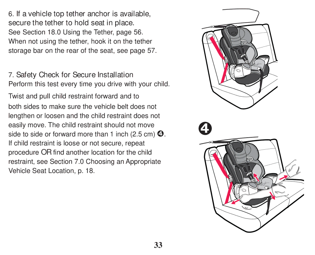 Graco PD101777B owner manual Safety Check for Secure Installation 