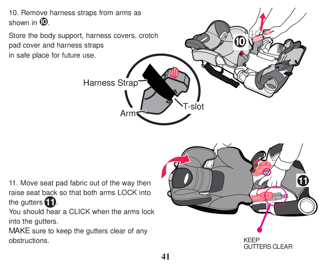 Graco PD101777B owner manual Harness Strap Arm Slot 