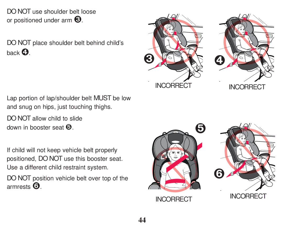 Graco PD101777B owner manual Incorrectincorrect 