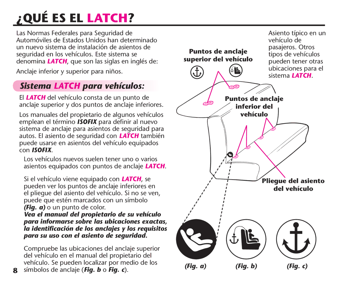 Graco PD106974A, 1758573 manual ¿Qué Es El Latch?, Nclajelinferior Y Superioripara NI×OS 