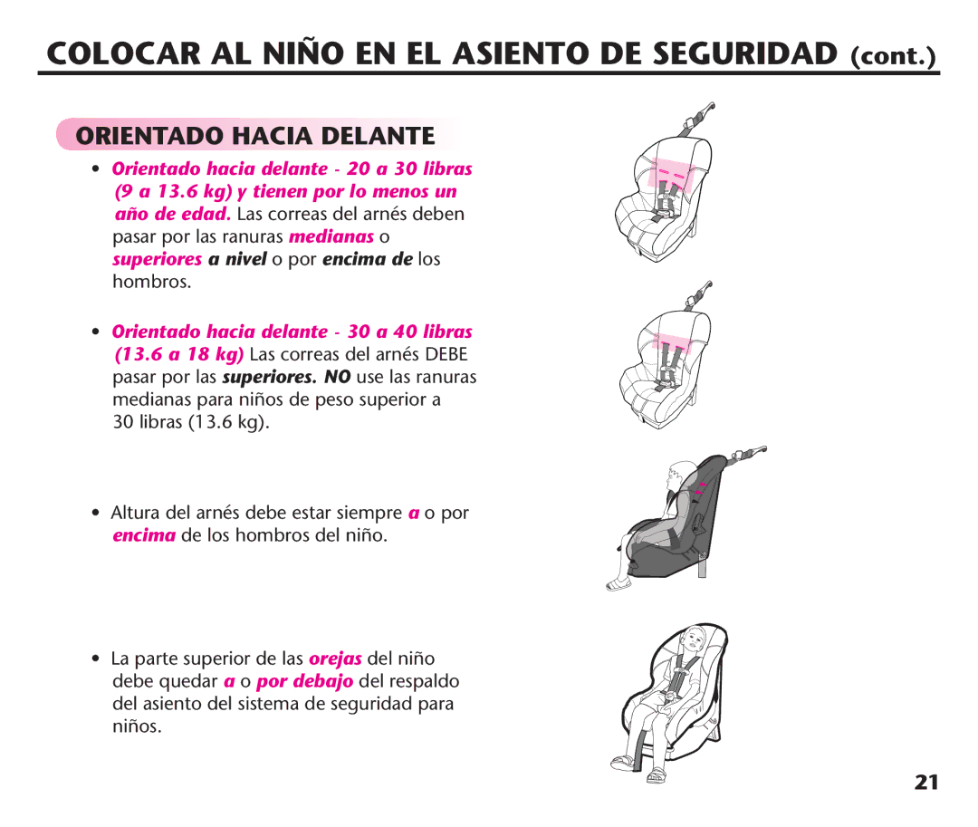 Graco 1758573, PD106974A manual Colocar AL Niño EN EL Asiento DE Seguridad 