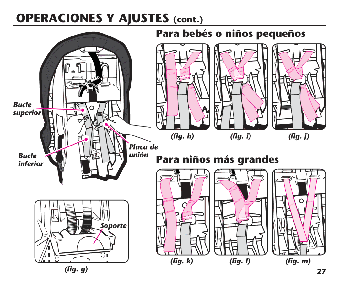 Graco 1758573, PD106974A manual Para niños más grandes 