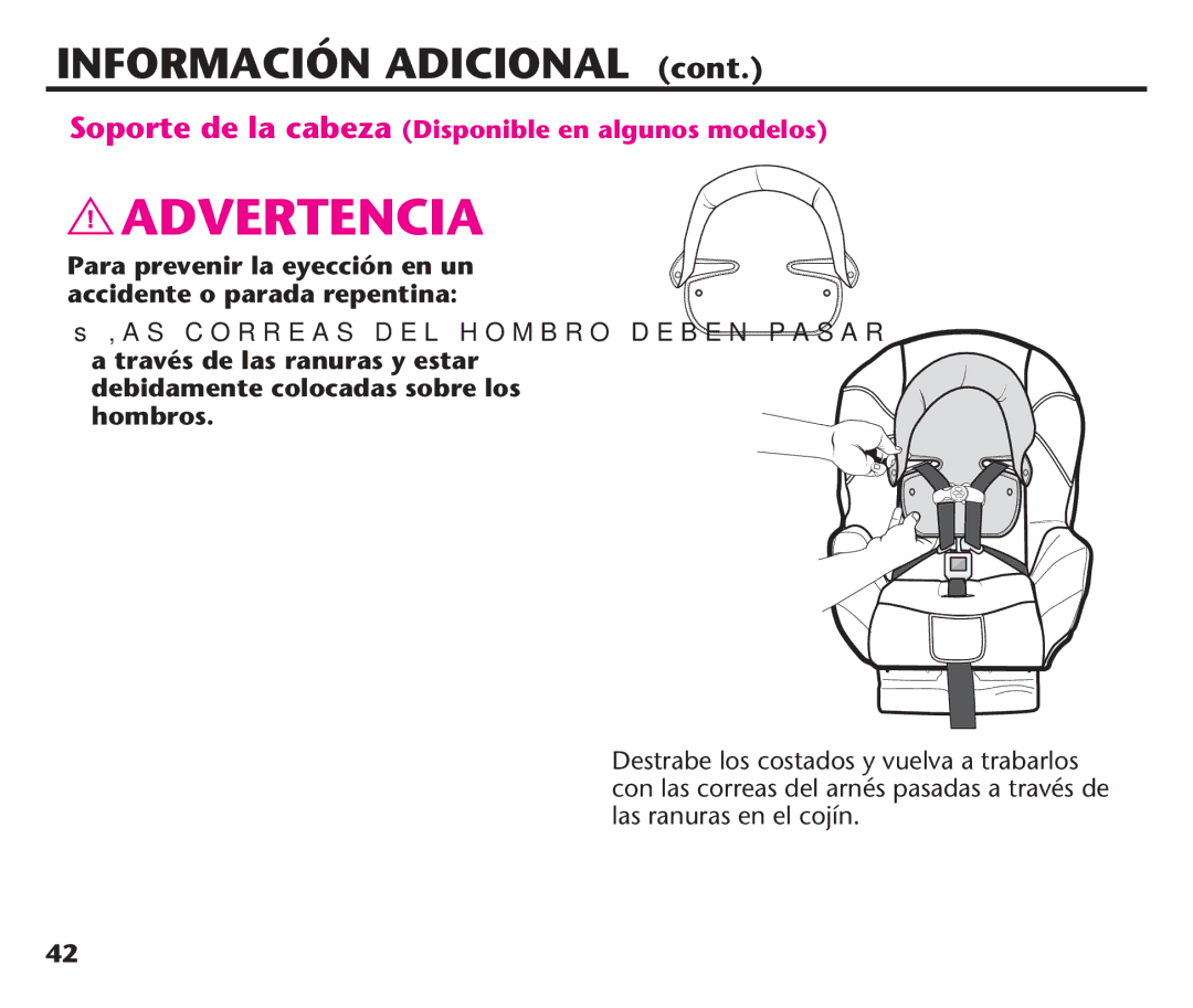 Graco PD106974A, 1758573 manual Advertencia 