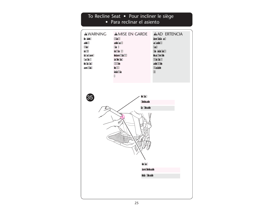 Graco PD108602A owner manual Mise EN Garde Advertencia 