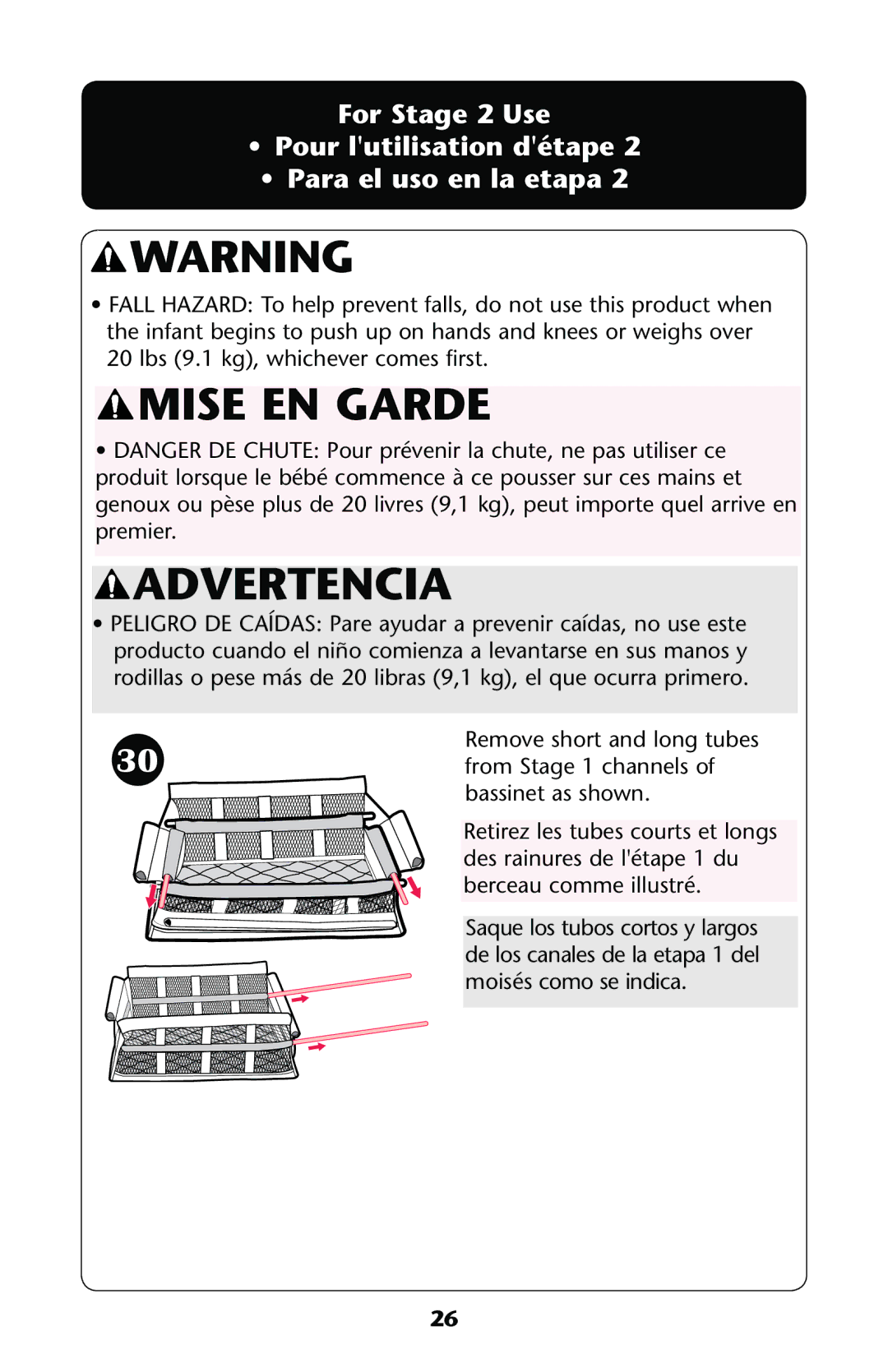 Graco PD114224C owner manual Mise EN Garde Advertencia 