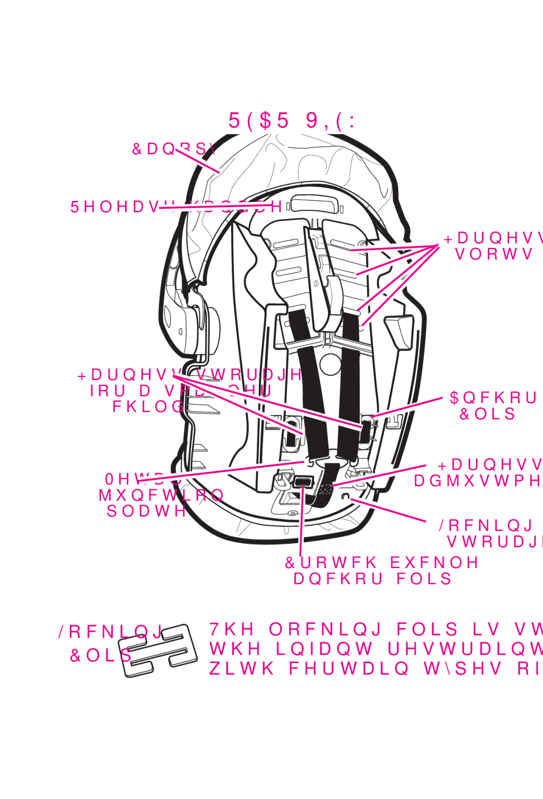 Graco PD115793C manual $59, Rfnlqj, &Ols, UrwfkExfnoh DqfkruFols, DgmxvwphqwVwuds 