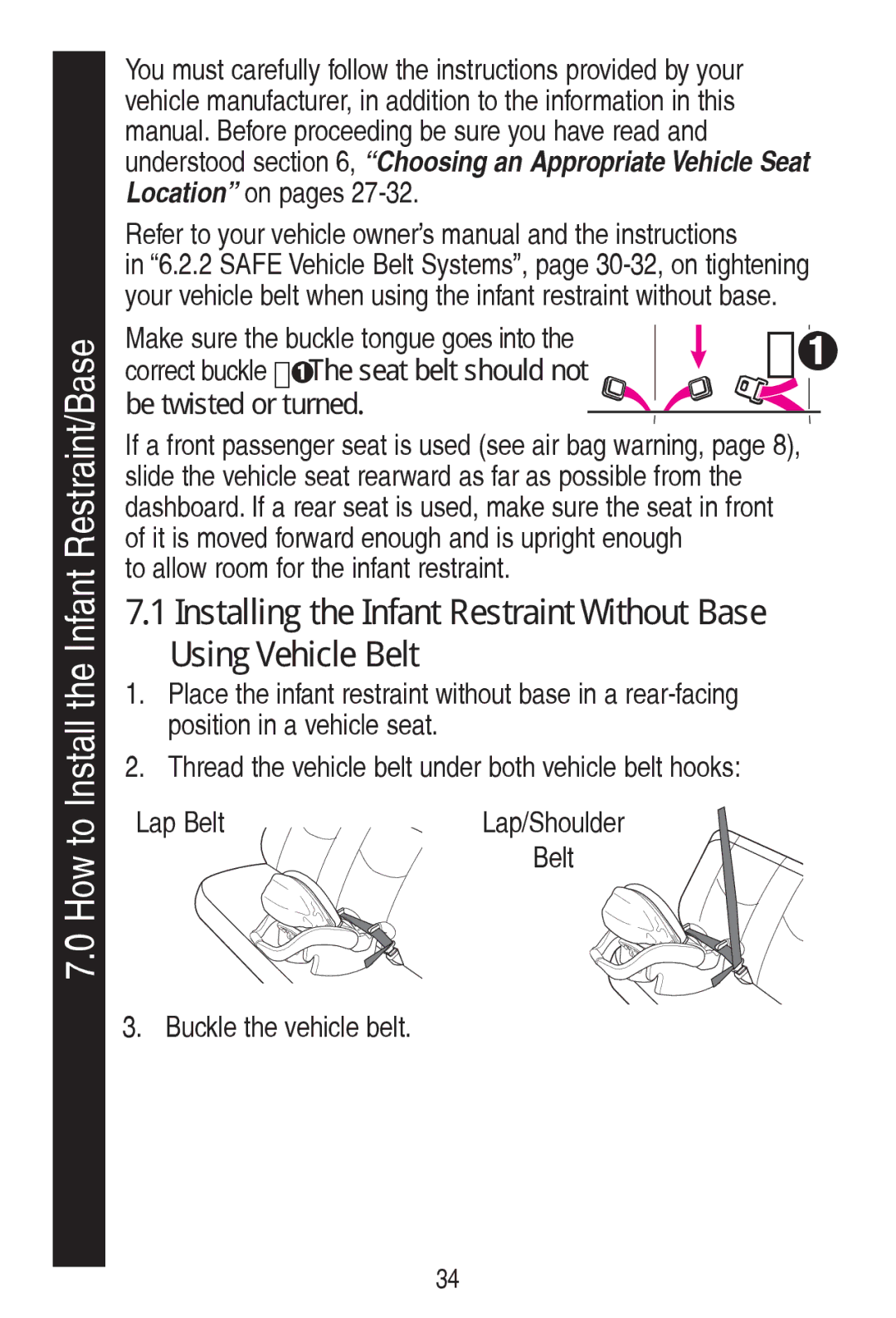 Graco PD115793C manual 8VLQJ9HKLFOH%HOW, EhWzlvwhgRuWxuqhg, SrvlwlrqLqDYhklfohVhdw, Ds%How 