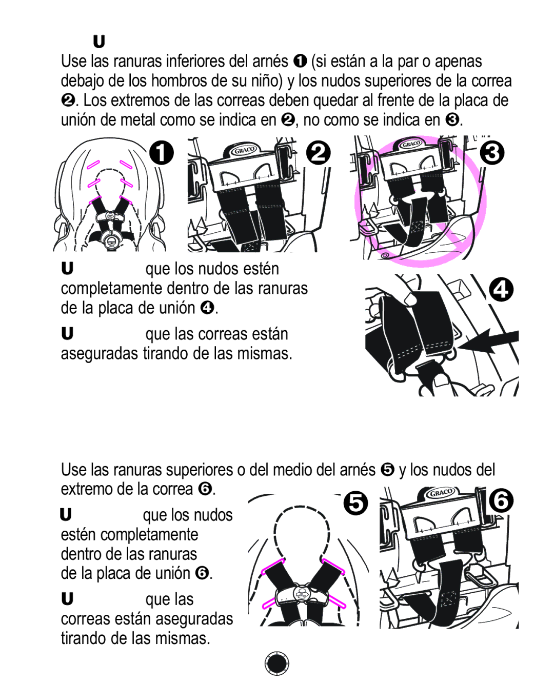 Graco PD117254A, 1772343, 1759703 manual Correas para los hombros para un niño MÁS Grande 