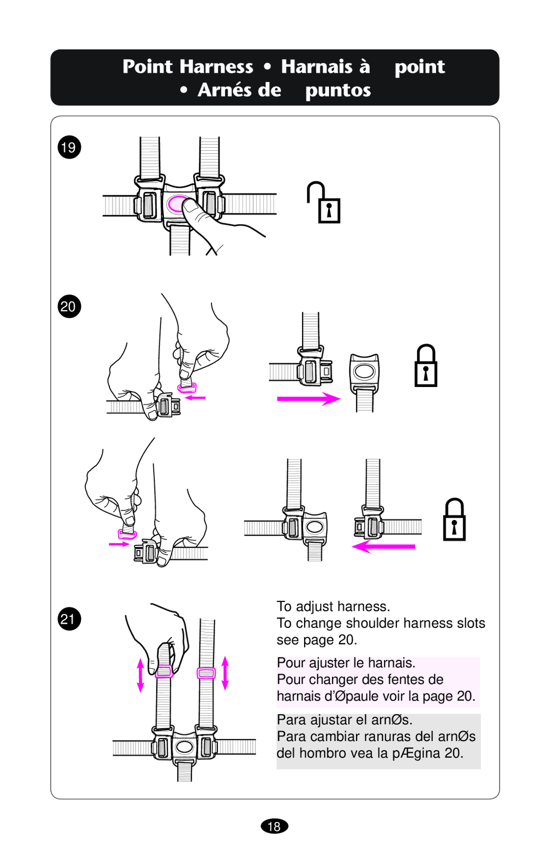 Graco PD117254A, 1772343, 1759703 manual  0OINTIARNESSN ss ARNAISNÌÌ Point ss !RNÏSNDE  Puntos 