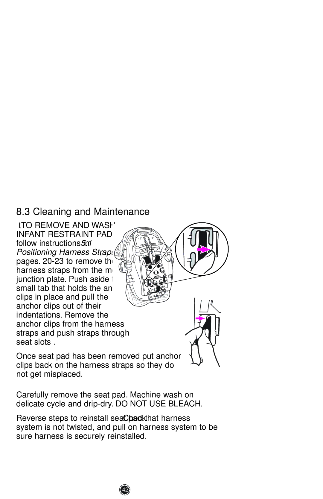 Graco PD117254A, 1772343, 1759703 manual Cleaning and Maintenance, TTO Remove and Wash 