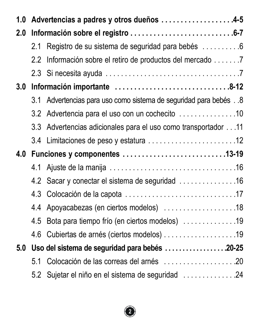 Graco 1772343, PD117254A, 1759703 manual Información importante 