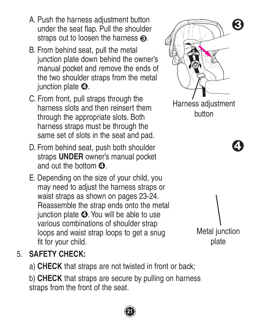 Graco PD117254B owner manual Safety Check 