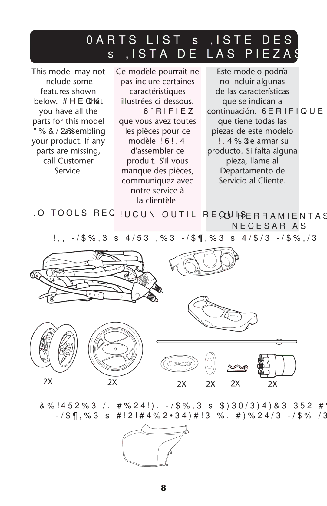 Graco PD120916A, 1764042 owner manual 0ARTSRLIST ss ,ISTESDESEPIÒCES Ss ,ISTASDE Lasapiezas, 6ÏRIFIEZ 