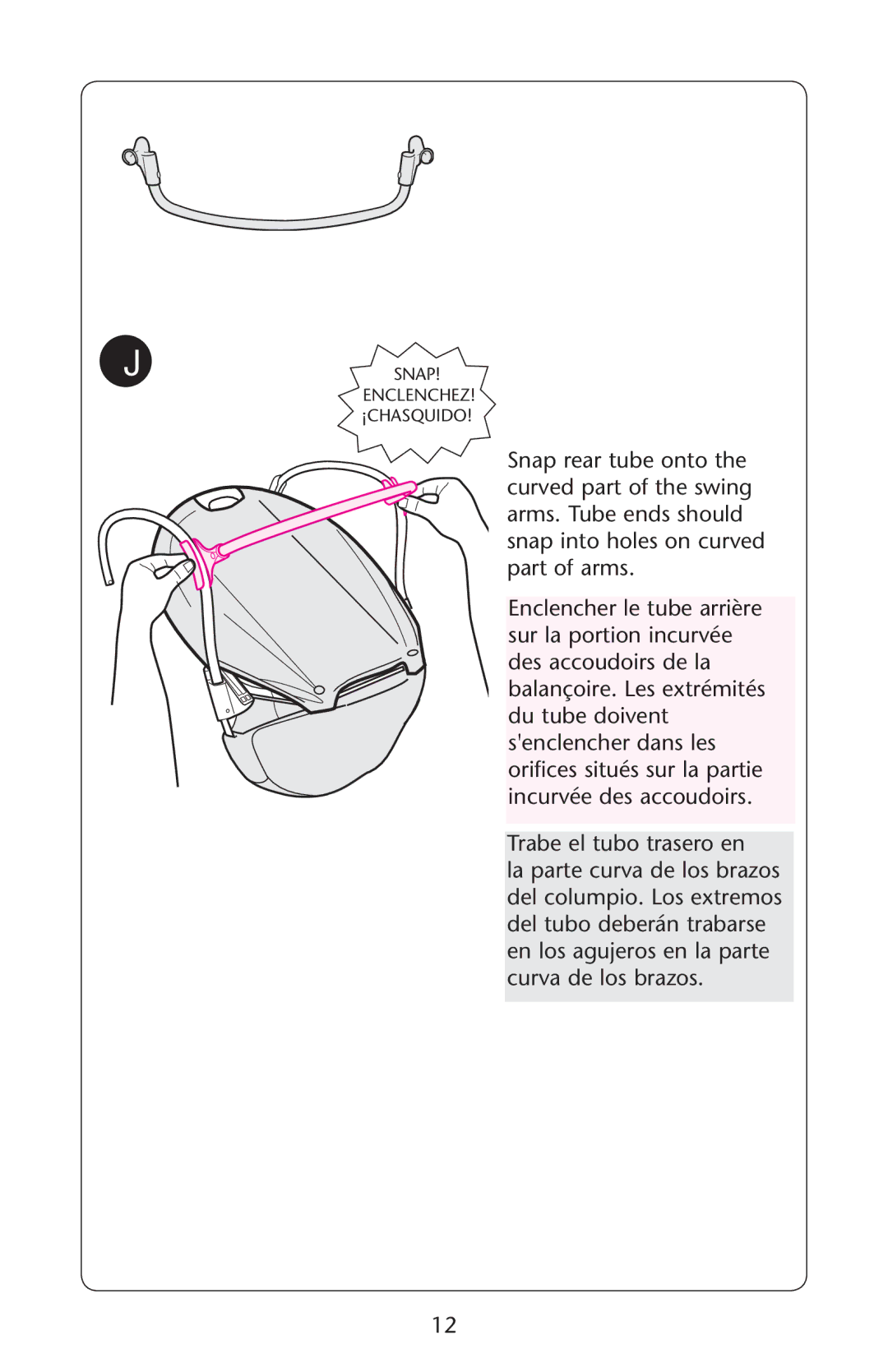 Graco PD120974A owner manual Snap Enclenchez ¡CHASQUIDO 