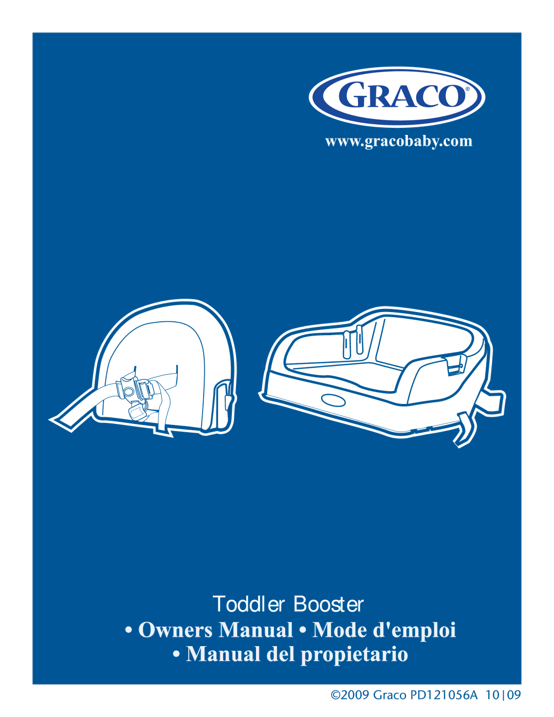 Graco PD121056A manual Toddler Booster 