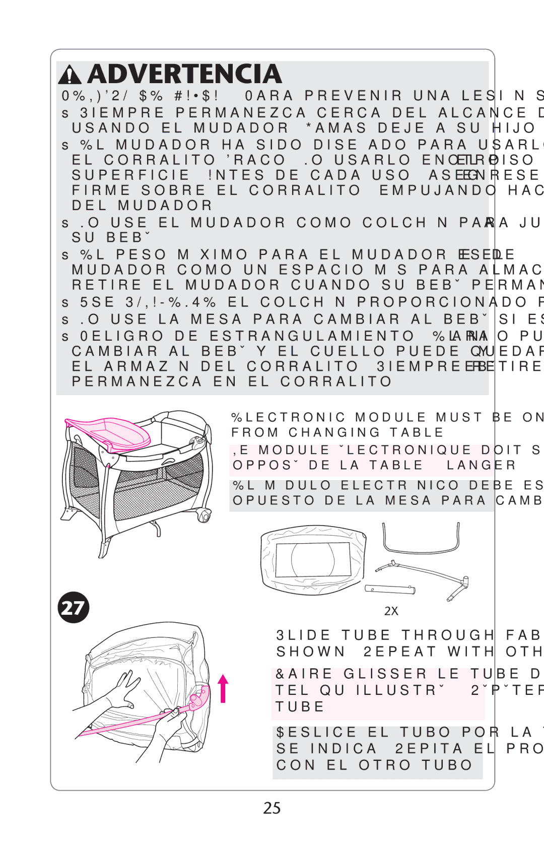 Graco PD123415A owner manual Usando EL MUDADOR*AMASMDEJE Aasu Hijo SOLO 