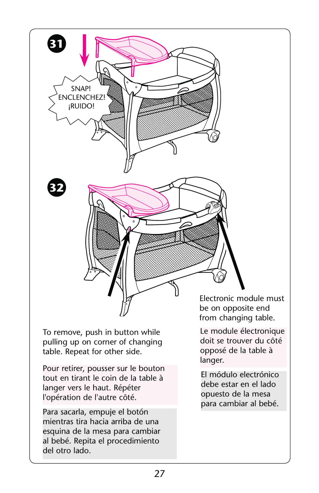 Graco PD123415B owner manual Snap 