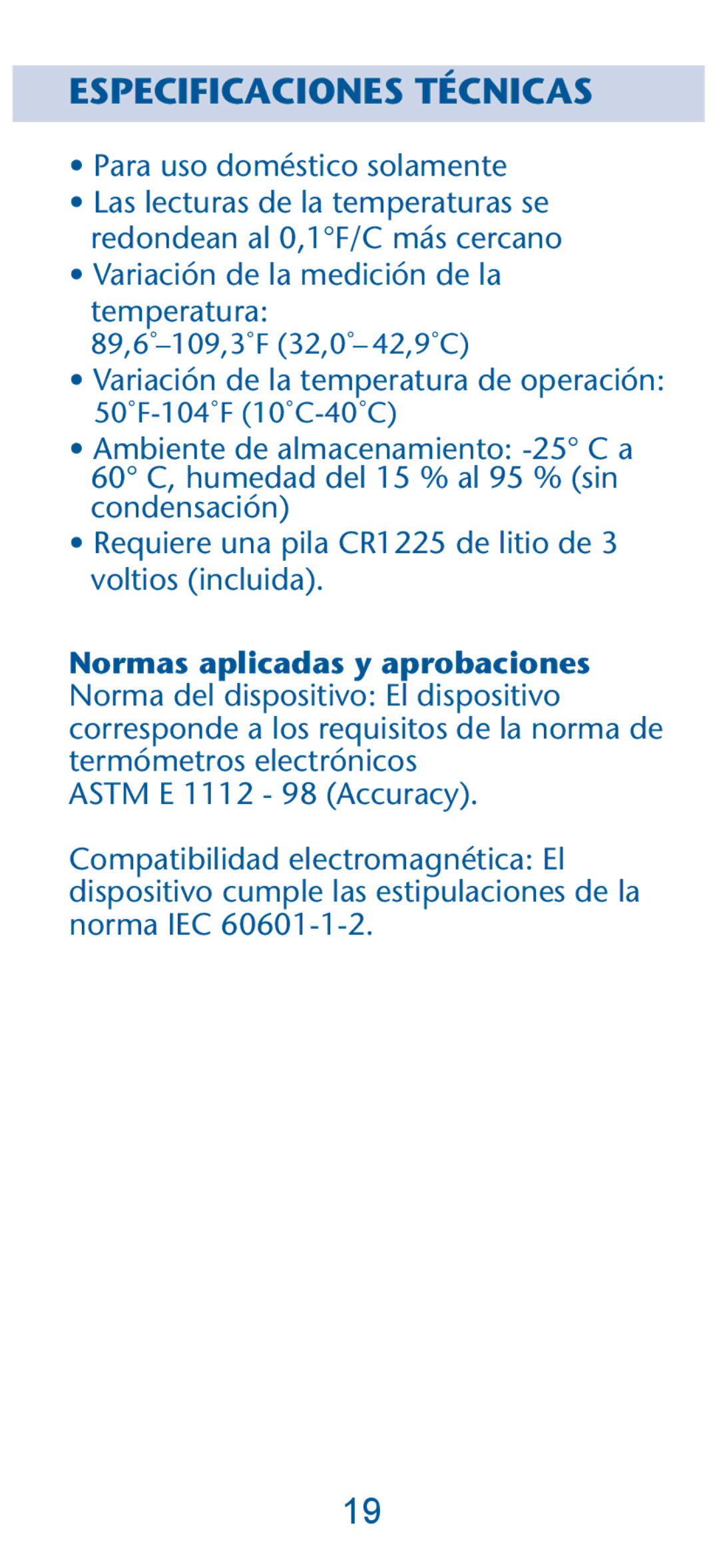 Graco 1769606, PD135573A owner manual Especificaciones Técnicas 