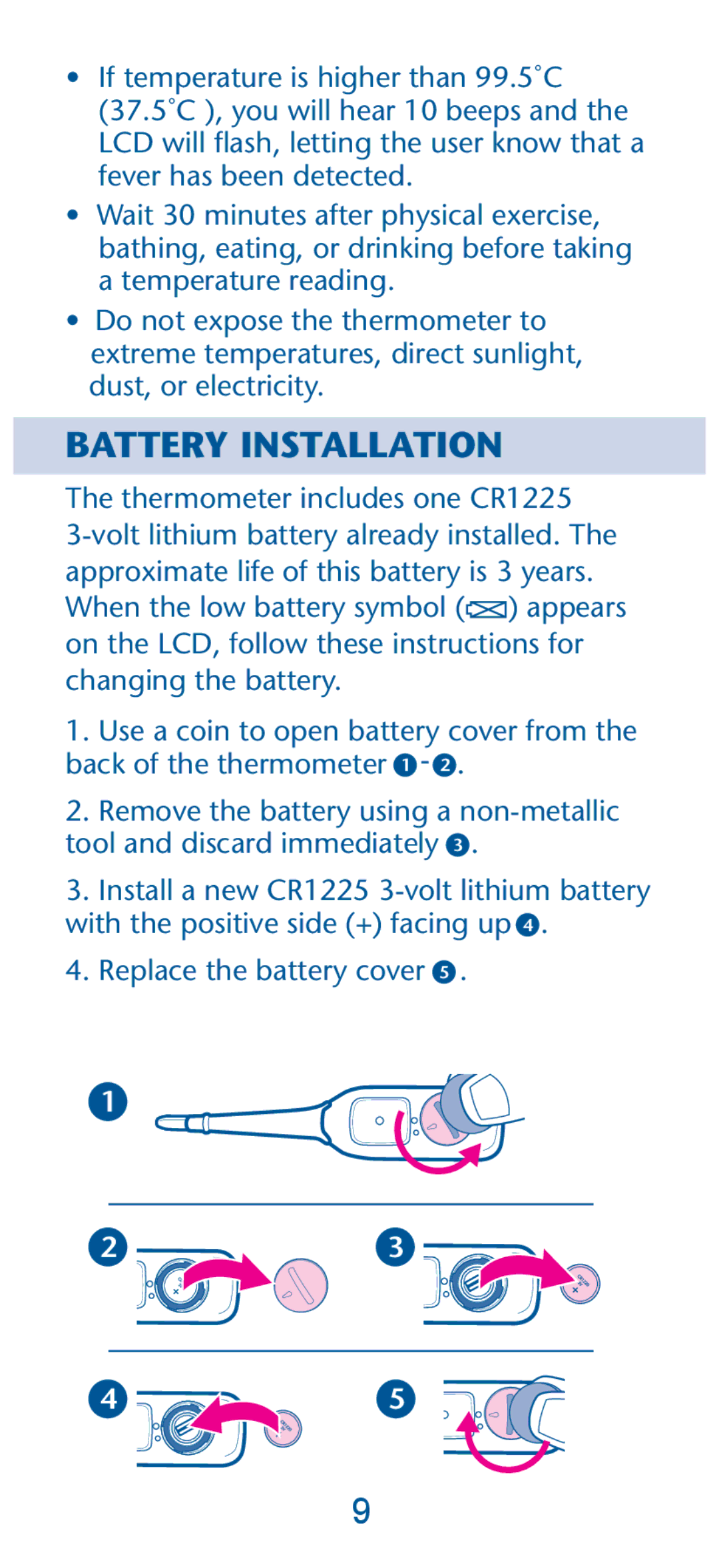 Graco 1769606, PD135573A owner manual Battery Installation 