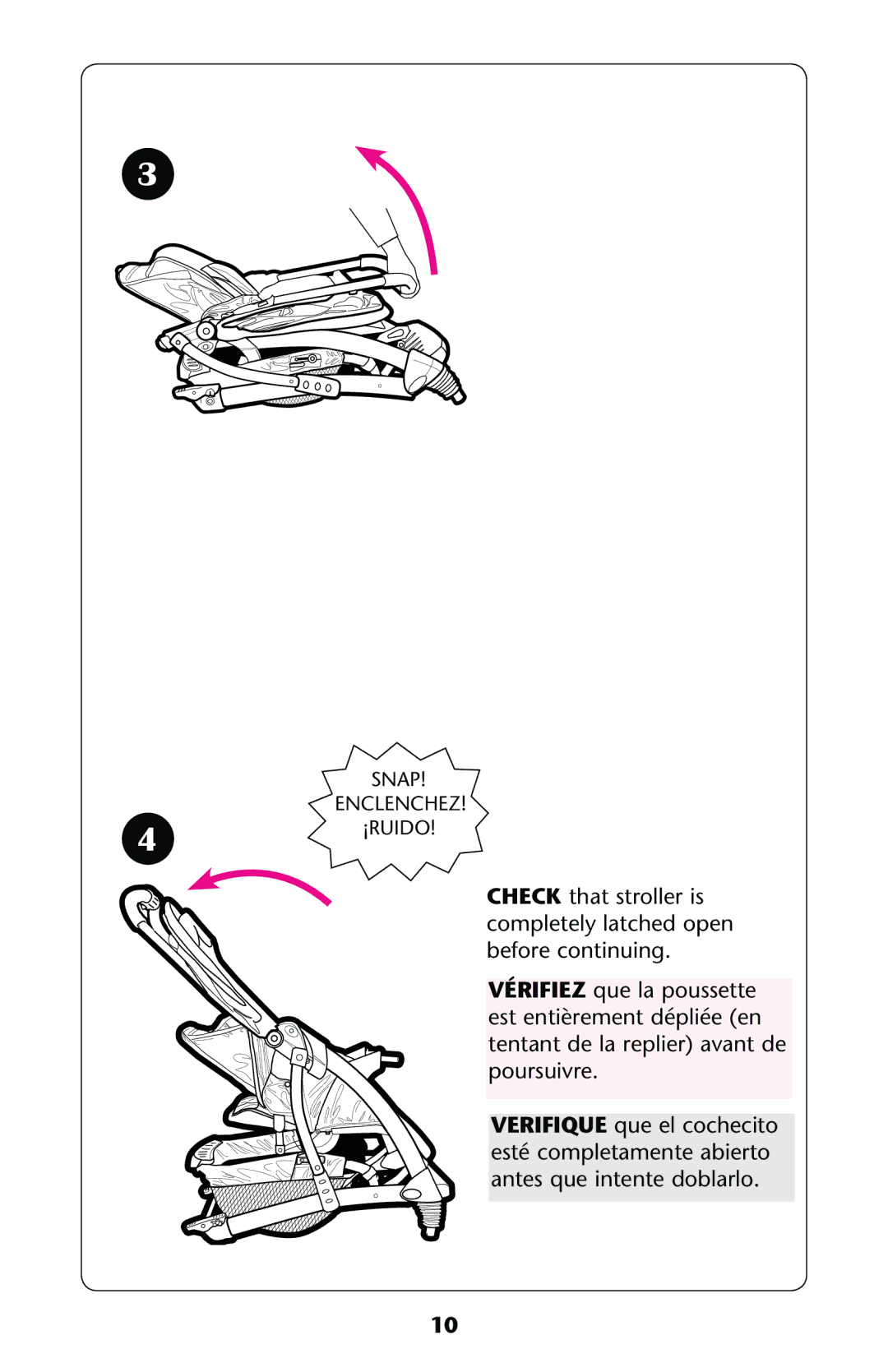 Graco PD137548A owner manual Snap Enclenchez ¡RUIDO 