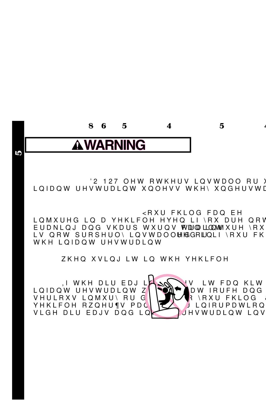 Graco PD137548A owner manual ,Psruwdqw,Qirupdwlrq, WkhLqidqwUhvwudlqw 