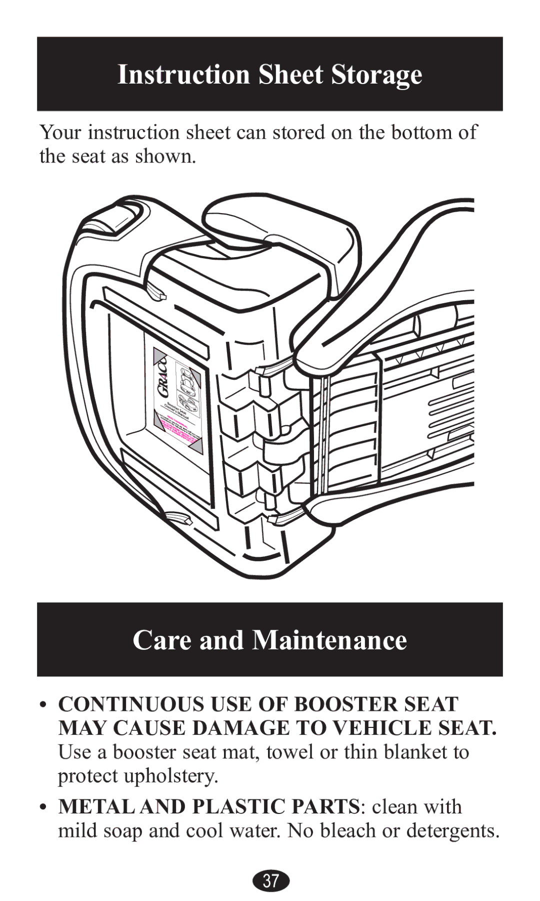 Graco PD141229A manual InVtruction Sheet StorDJe, CDre Dnd MDintenDnce 