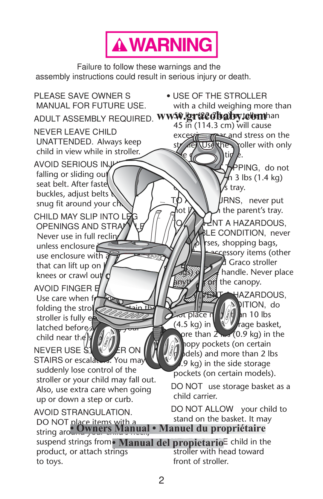 Graco PD147137A, 1769847 owner manual Adult Assembly Required 