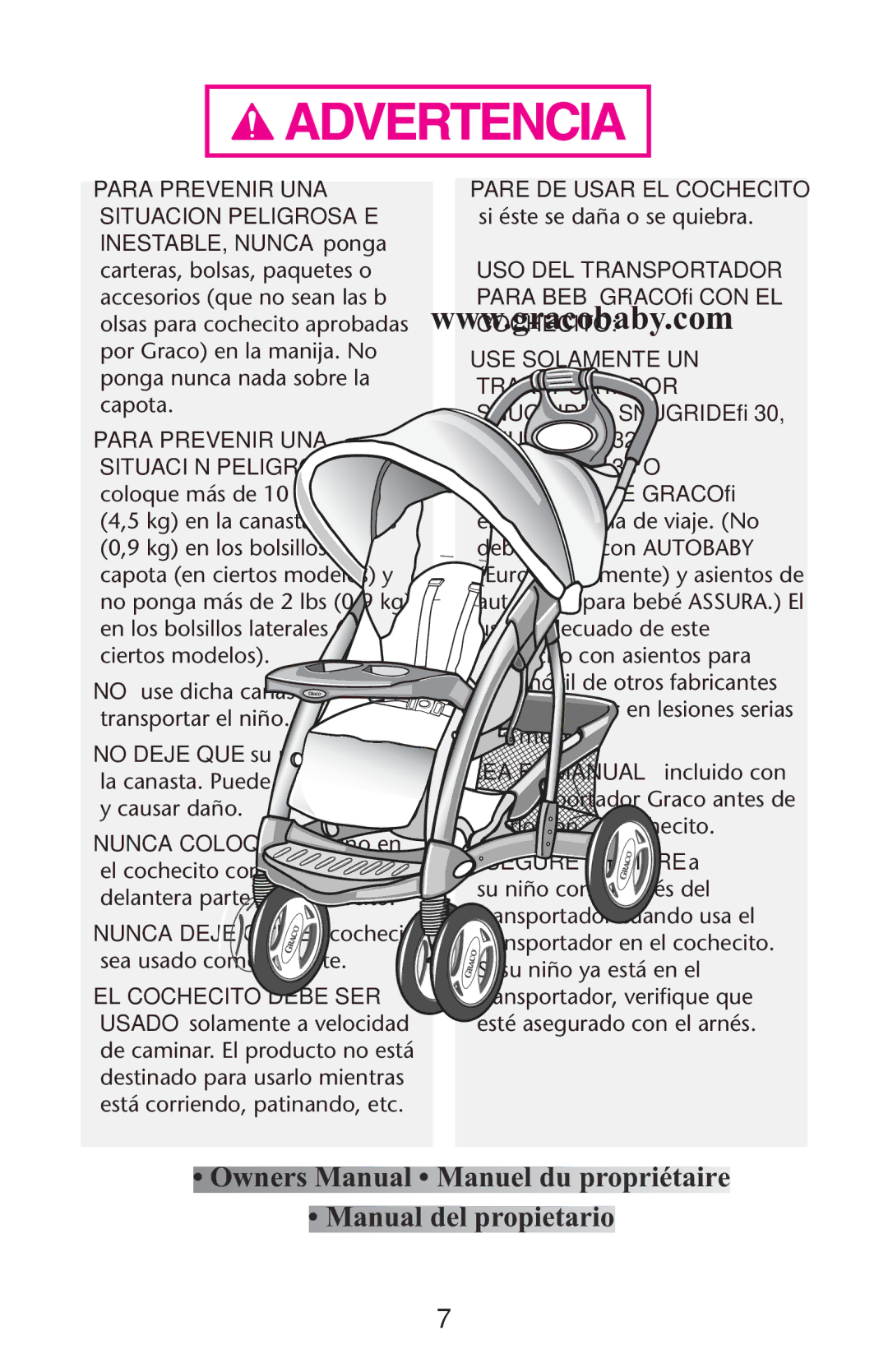 Graco 1769847, PD147137A owner manual 