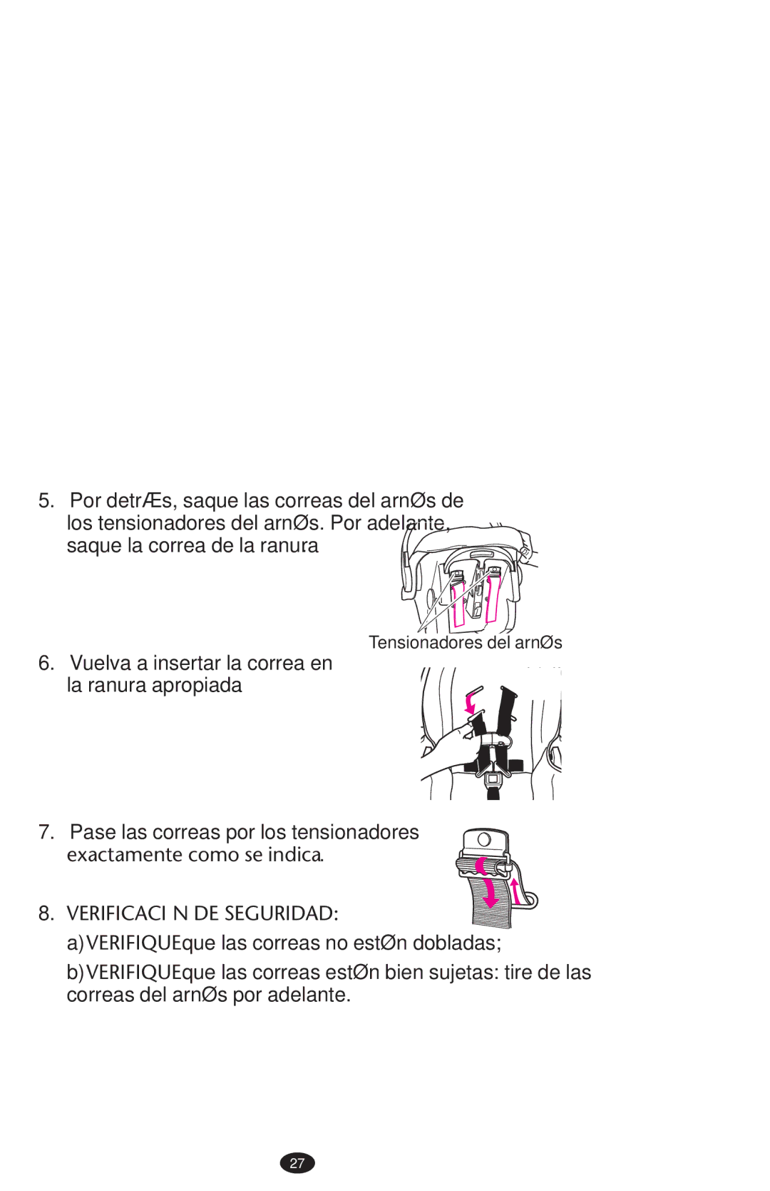 Graco PD152642A 6/10 owner manual Exactamente como se indica ➎, Verificación DE Seguridad 