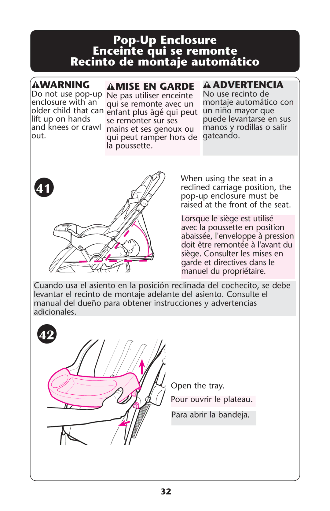 Graco PD152642A 6/10 owner manual Advertencia 