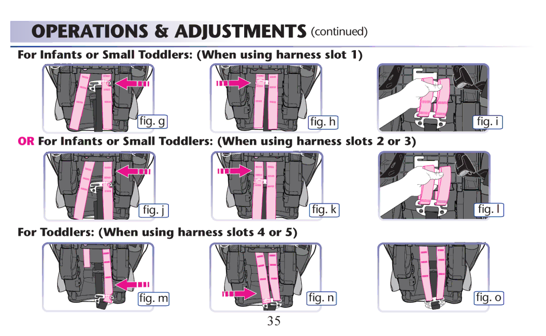 Graco PD156938B owner manual For Infants or Small Toddlers When using harness slot 