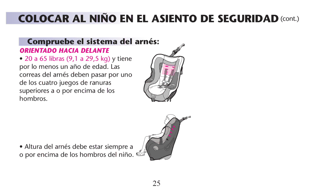 Graco PD156938B owner manual Colocar AL Niño EN EL Asiento DE Seguridad 