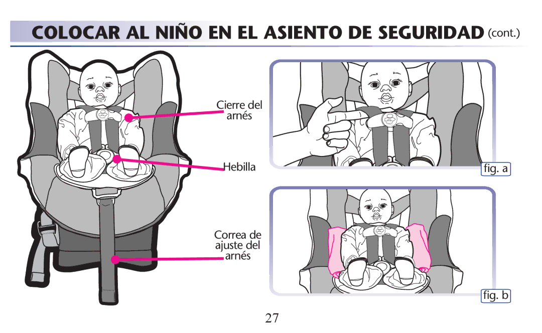 Graco PD156938B owner manual Cierre del Arnés Hebilla 