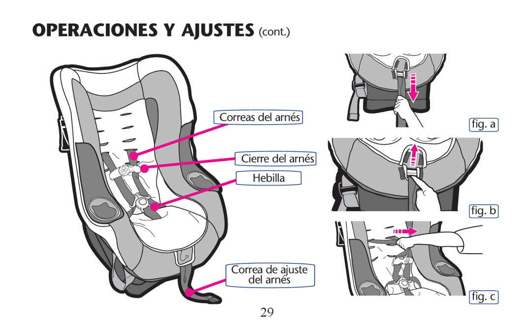 Graco PD156938B owner manual Operaciones Y Ajustes 