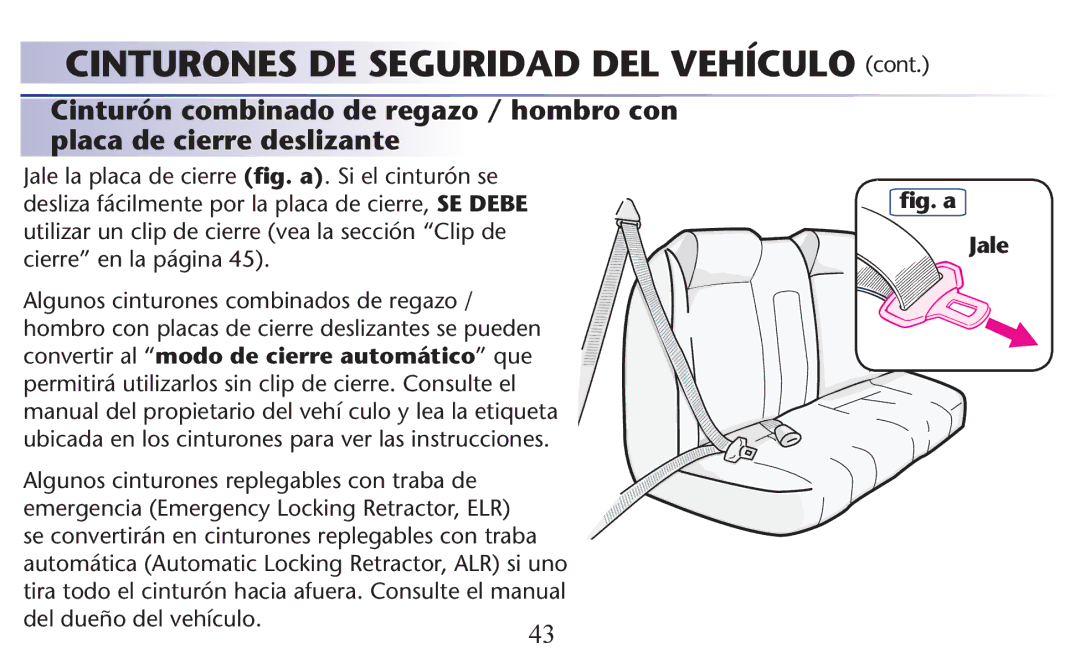 Graco PD156938B owner manual ﬁg. a Jale 