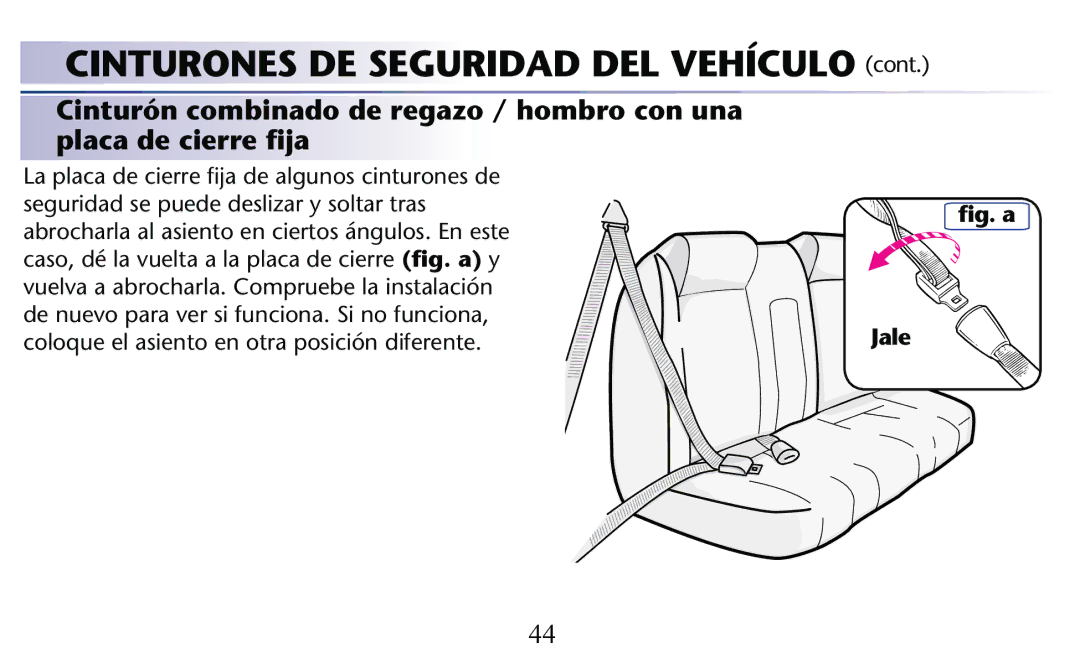 Graco PD156938C owner manual Cinturones DE Seguridad DEL Vehículo 