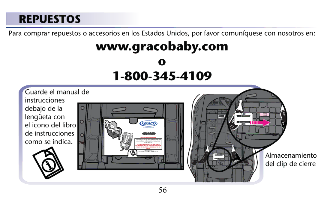 Graco PD156938C owner manual Repuestos, Como se indica 