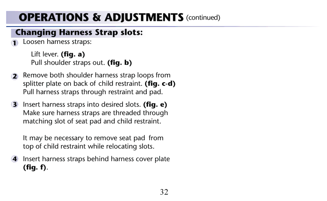 Graco PD156938C owner manual Changing Harness Strap slots 