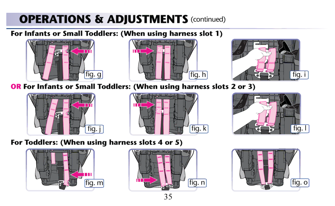 Graco PD156938C owner manual For Infants or Small Toddlers When using harness slot 