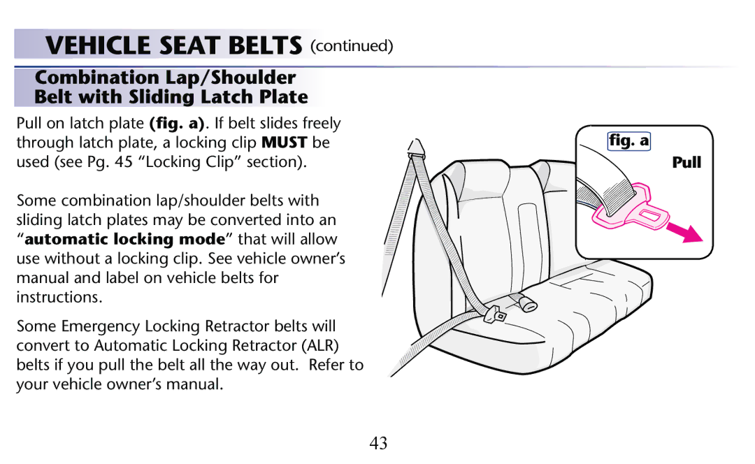 Graco PD156938C owner manual ﬁg. a Pull 