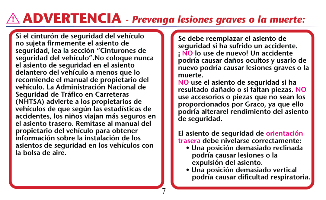 Graco PD156938C owner manual Advertencia Prevenga lesiones graves o la muerte 