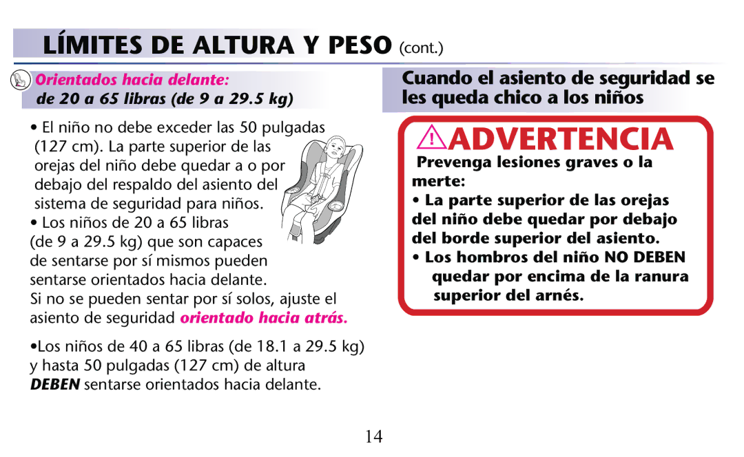 Graco PD156938C owner manual Advertencia 