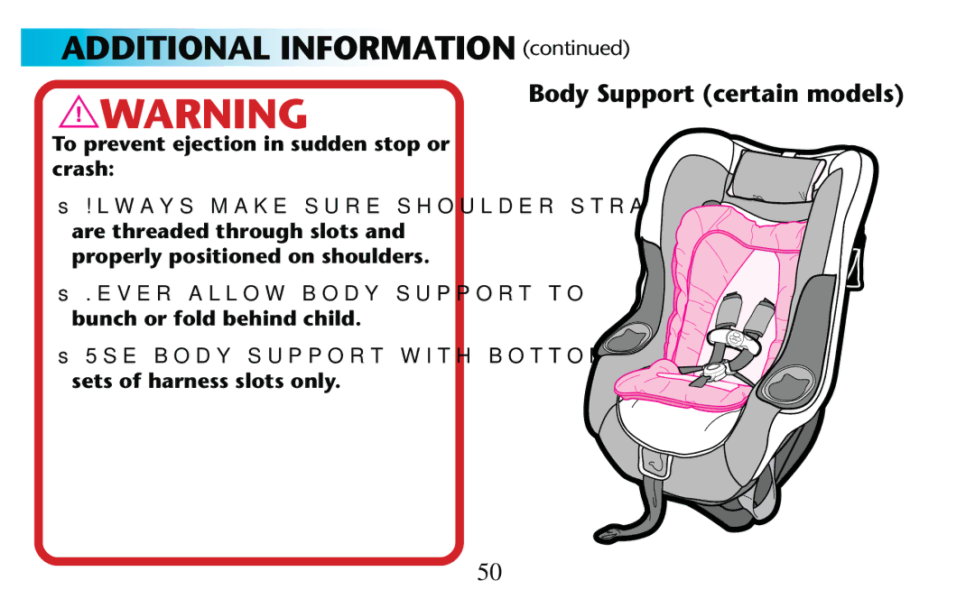 Graco PD156938D owner manual Additional Information  