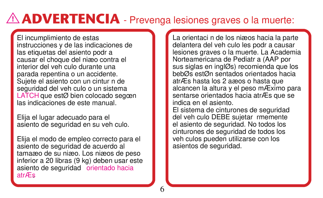 Graco PD156938D owner manual Advertencia Prevenga lesiones graves o la muerte 